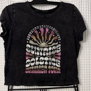 Hollister Sunrise Solstice Tour Tee - Black Size LG